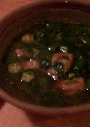 おくらとほうれん草の緑スープカレー★-レシピのメイン写真