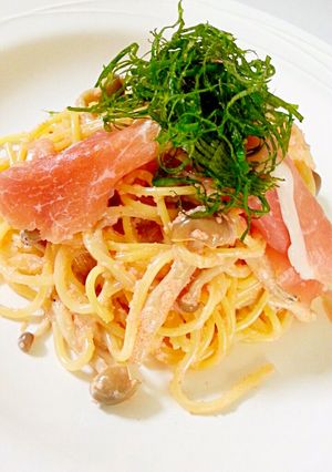 生ハムと明太子のパスタ-レシピのメイン写真