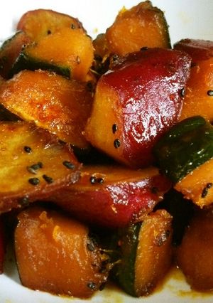 ~さつま芋とかぼちゃ~の飴炊き-レシピのメイン写真