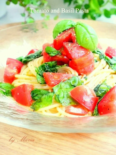 *トマトとバジルの冷製パスタ*-レシピのメイン写真