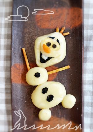 今年のお月見団子は【オラフ】で♪-レシピのメイン写真