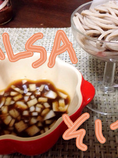 サルサソース×麺つゆで美味しいざる蕎麦②-レシピのメイン写真