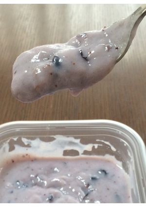 ブルーベリーでフルーチェ風 デザート-レシピのメイン写真