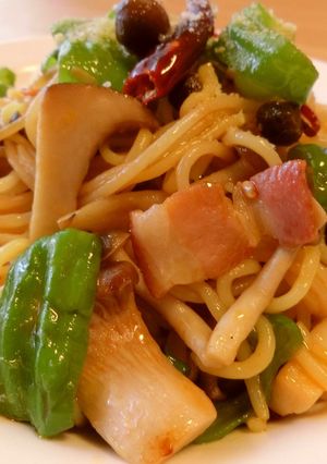 こんにゃく麺でヘルシーペペロンナポリタン-レシピのメイン写真