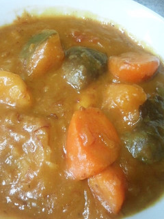 かぼちゃが主役の野菜カレーです-レシピのメイン写真