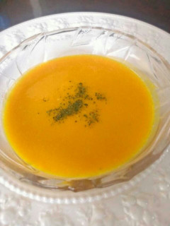 素材の味を生かしたカボチャの冷製スープ-レシピのメイン写真
