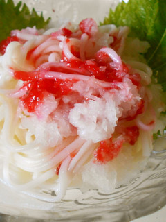 梅肉おろし素麺-レシピのメイン写真