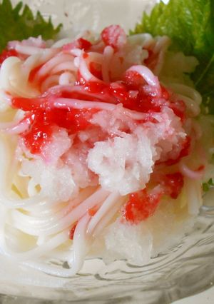 梅肉おろし素麺-レシピのメイン写真