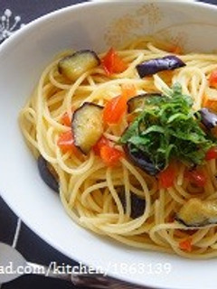 塩トマトで☆トマトとなすのパスタ-レシピのメイン写真