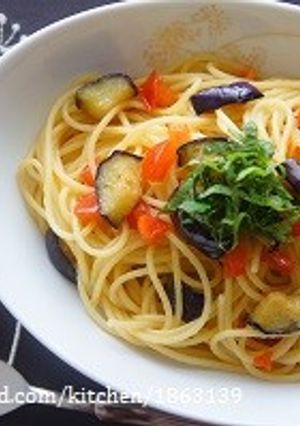 塩トマトで☆トマトとなすのパスタ-レシピのメイン写真