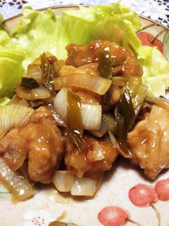 鶏もも肉と玉ねぎの甘酢炒め(マイルド)-レシピのメイン写真