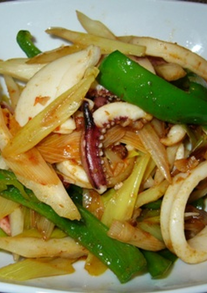 イカと野菜のスパイシー炒め-レシピのメイン写真