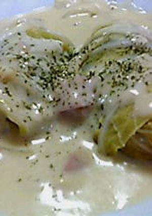 白菜ロール豆乳ホワイトソース-レシピのメイン写真