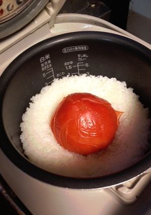 調理時間1分！アレンジ自在♪トマトごはん-レシピのメイン写真