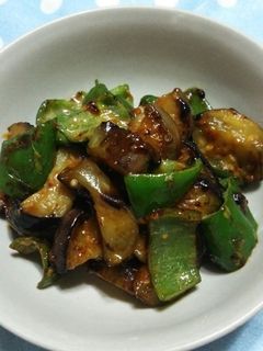 なすとピーマンの味噌マヨ炒め-レシピのメイン写真