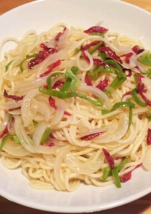 胡椒ピーマンとドライトマトのパスタ-レシピのメイン写真
