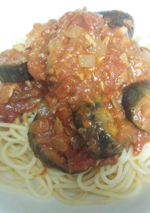 ナスとツナの冷製トマトパスタ-レシピのメイン写真