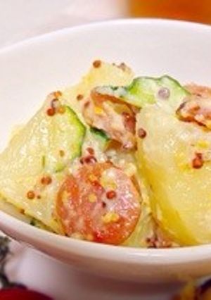 ゴロゴロいものマスタードポテトサラダ♪-レシピのメイン写真
