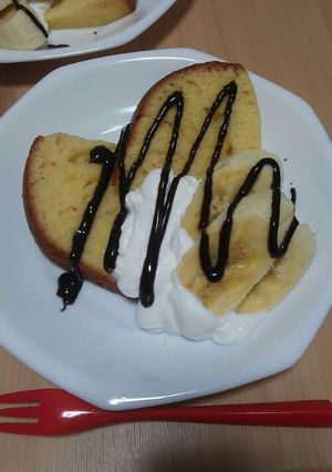 チーズケーキ生クリーム添え-レシピのメイン写真