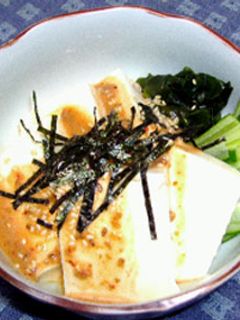 韓国風豆腐サラダ胡麻ドレベース-レシピのメイン写真