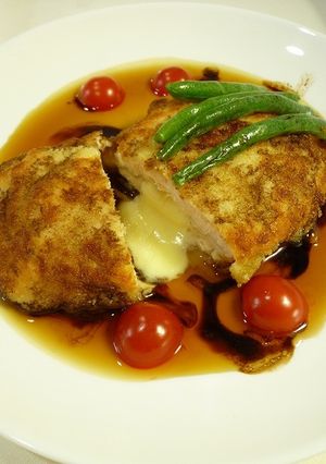 チーズinチキン　バルサミコソース-レシピのメイン写真