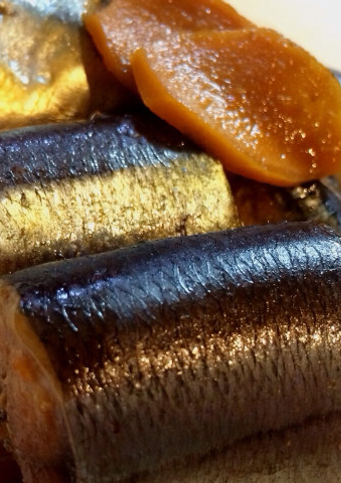 圧力鍋使用 骨まで食べられる秋刀魚の梅煮-レシピのメイン写真