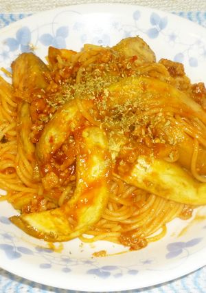 パパのなナス入りスパゲティ-レシピのメイン写真