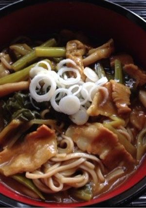 信州そば☆野沢菜漬カレー南蛮-レシピのメイン写真