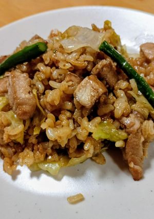 焼肉のタレDE豚ロース焼き飯-レシピのメイン写真