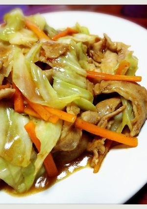 市販のルーで肉と野菜のカレー炒め-レシピのメイン写真