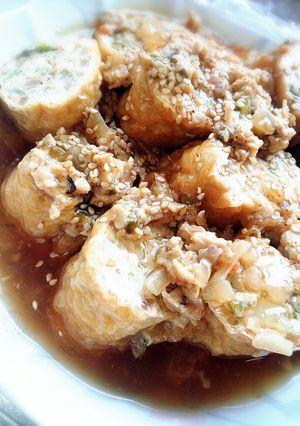 簡単油揚げのひき肉巻き-レシピのメイン写真