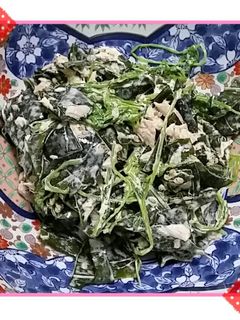 わかめと豆苗のツナマヨ和え♪-レシピのメイン写真