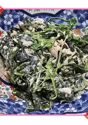 わかめと豆苗のツナマヨ和え♪-レシピのメイン写真