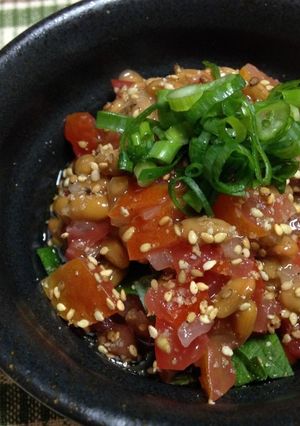 塩トマトで納豆-レシピのメイン写真