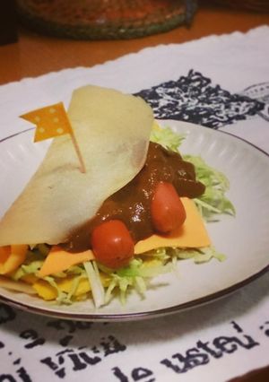 カレーが美味しいホットドック風ブリトー。-レシピのメイン写真
