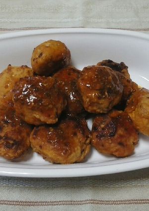 豚と鶏のハーフ&ハーフ肉だんご-レシピのメイン写真