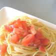 トマトとバジルの冷製パスタ