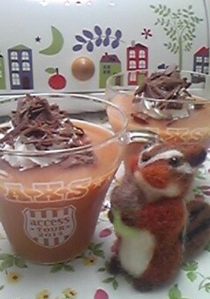 MilkTeaゼリー ショコラ添え☆-レシピのメイン写真