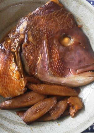 鯛のかぶと煮 ゴボウも柔らか-レシピのメイン写真
