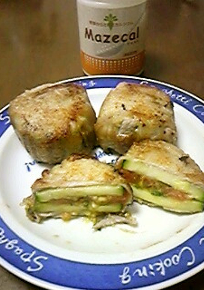【マゼカル】夏野菜の豚肉巻きステーキ-レシピのメイン写真