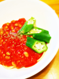 トマトと納豆の冷製パスタ-レシピのメイン写真