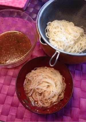 そうめんを洋風で食べる！-レシピのメイン写真