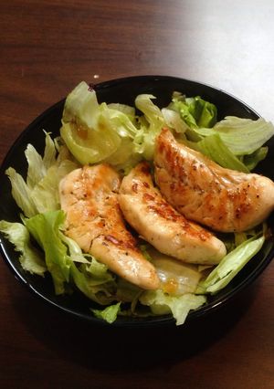 鶏ささみステーキサラダ-レシピのメイン写真