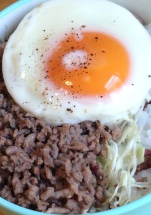 梅ごはんの豚そぼろ丼-レシピのメイン写真