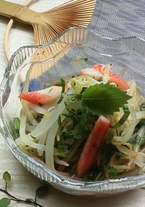 冷やし中華のたれで！簡単！モヤシの酢の物-レシピのメイン写真