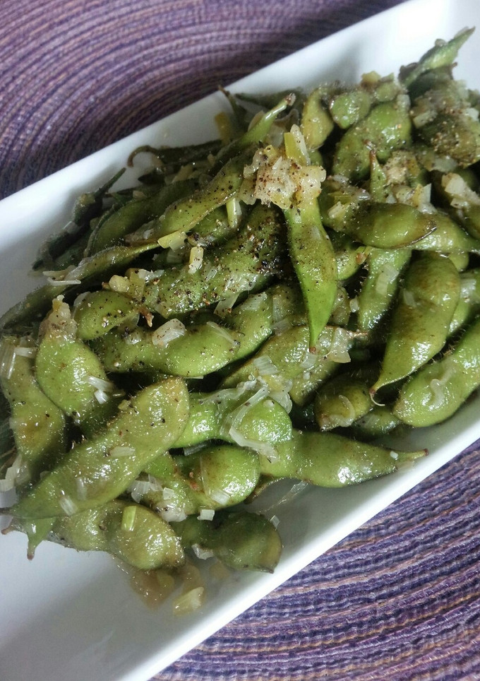 枝豆アレンジ♪枝豆のネギ塩ダレ炒め-レシピのメイン写真