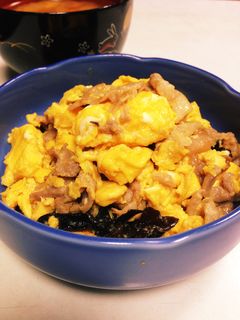 簡単♩卵と豚肉の炒め物(たまご大量消費)-レシピのメイン写真