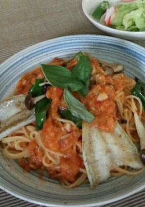 キスのトマトソースパスタ-レシピのメイン写真