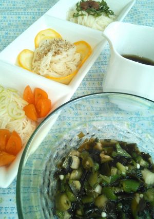 おかわかめとネバネバ野菜で山形のだし-レシピのメイン写真