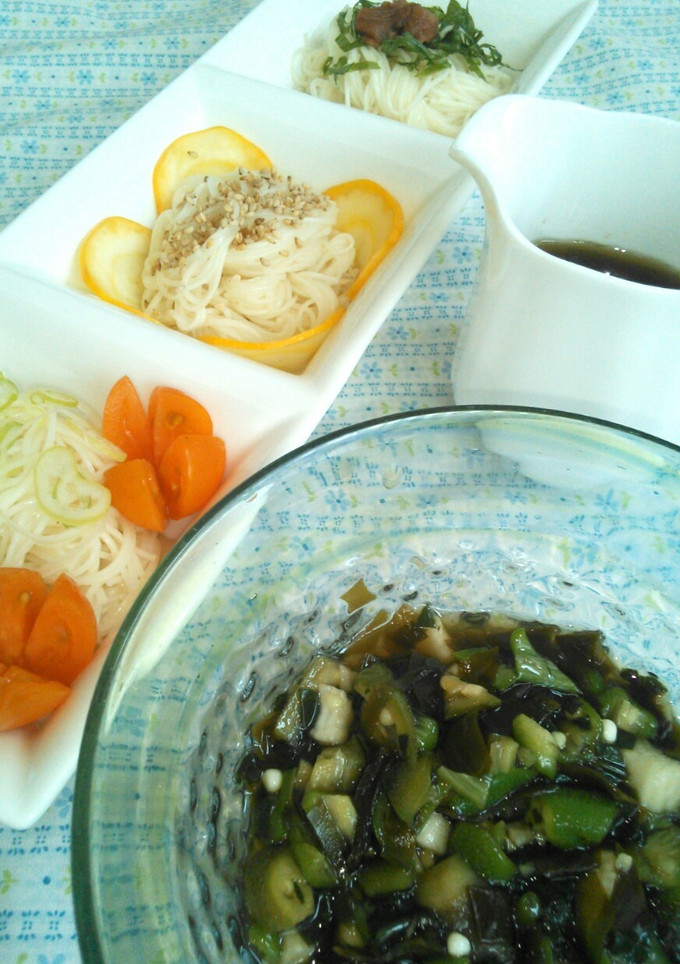 おかわかめとネバネバ野菜で山形のだし-レシピのメイン写真